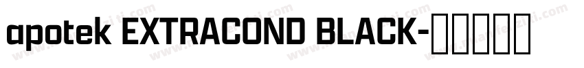 apotek EXTRACOND BLACK字体转换